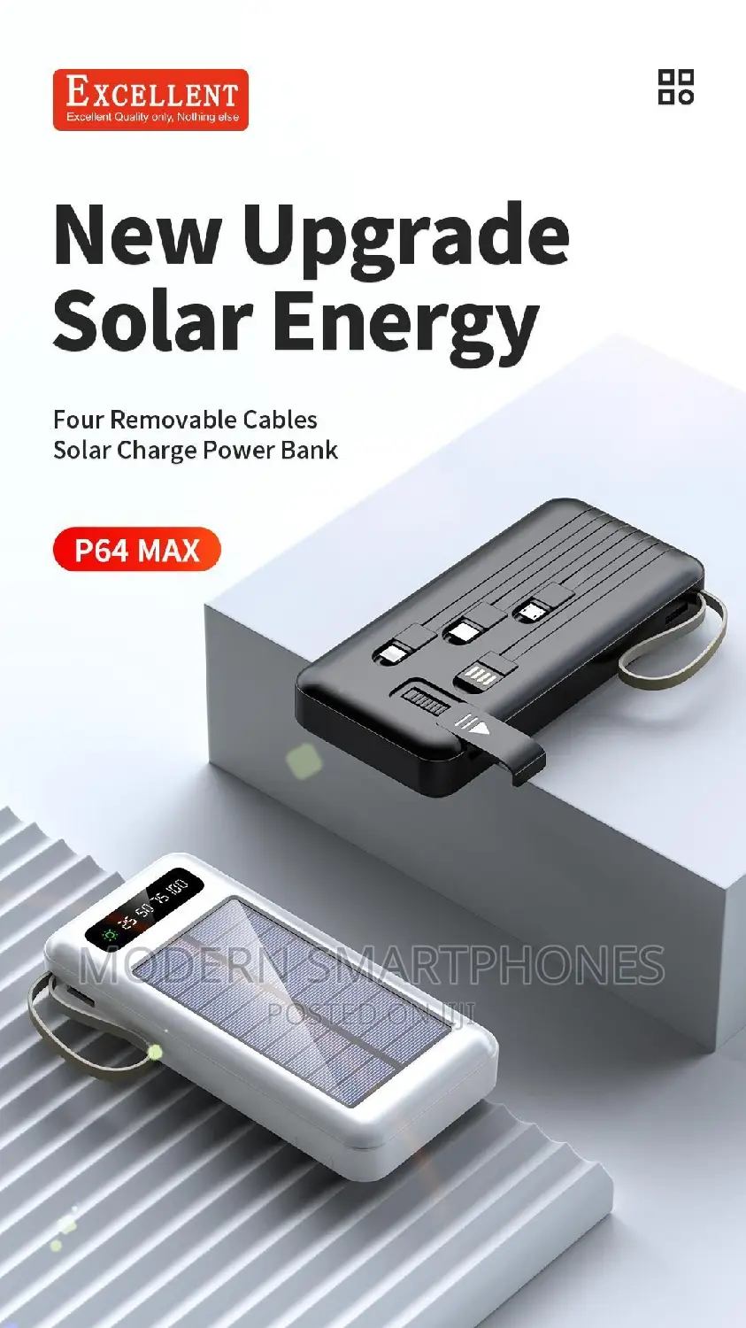EXCELLENT 20,000mah Solar Powerbank
