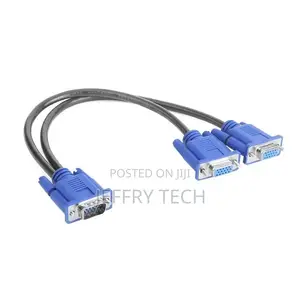 VGA Splitter Cable 1 Computer to Dual 2 Monitor