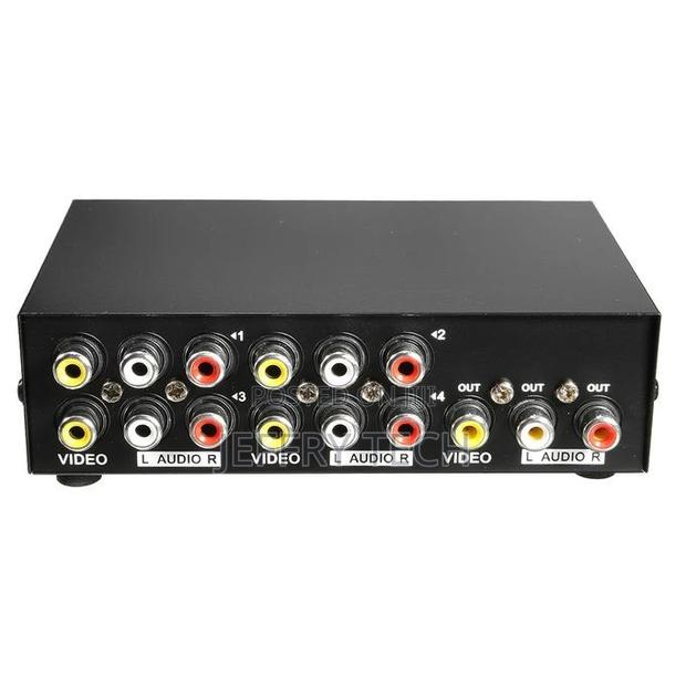 4 in 1 I Out Composite Video Audio RCA AV Switch