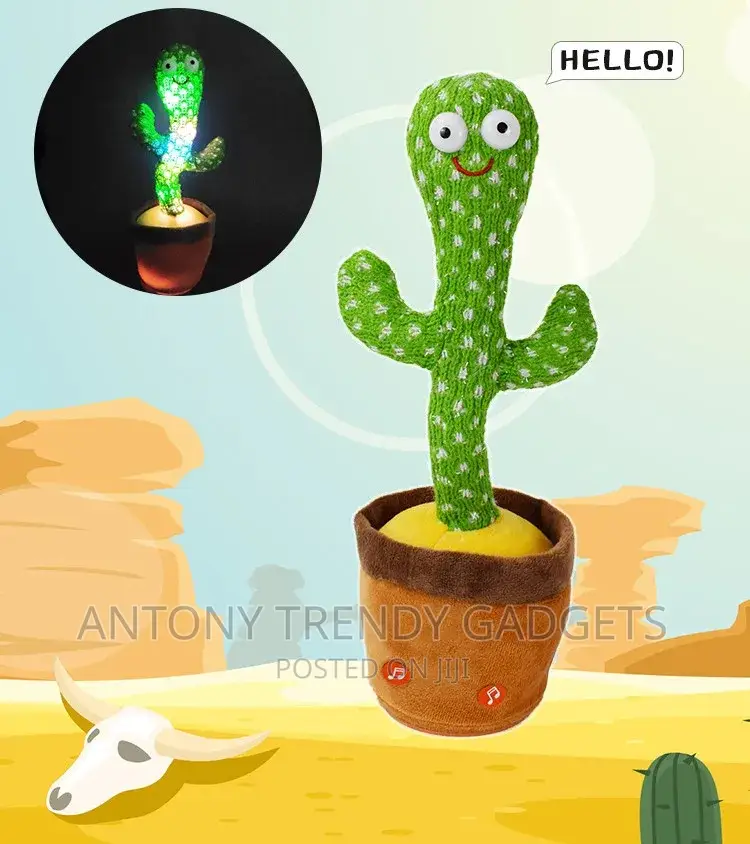 Dancing Cactus Toy Talking Green