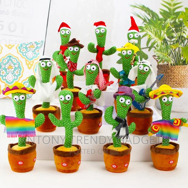 Dancing Cactus Toy Talking Green - thumbnail 3