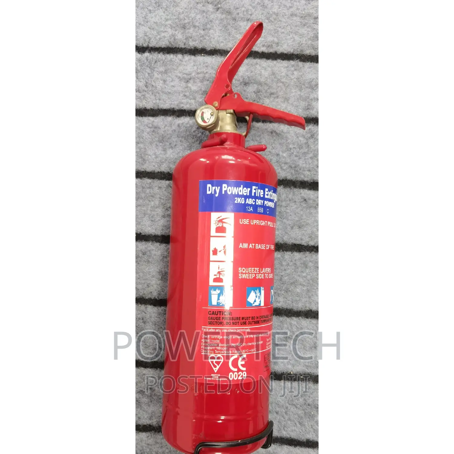 2kg Dry Powder Fire Extinguisher For Oil With Pressure Gauge