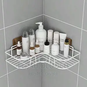 Metalic Corner Triangular Kitchen/Bathroom Organizer