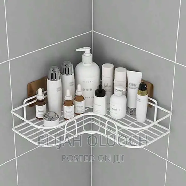 Metalic Corner Triangular Kitchen/Bathroom Organizer