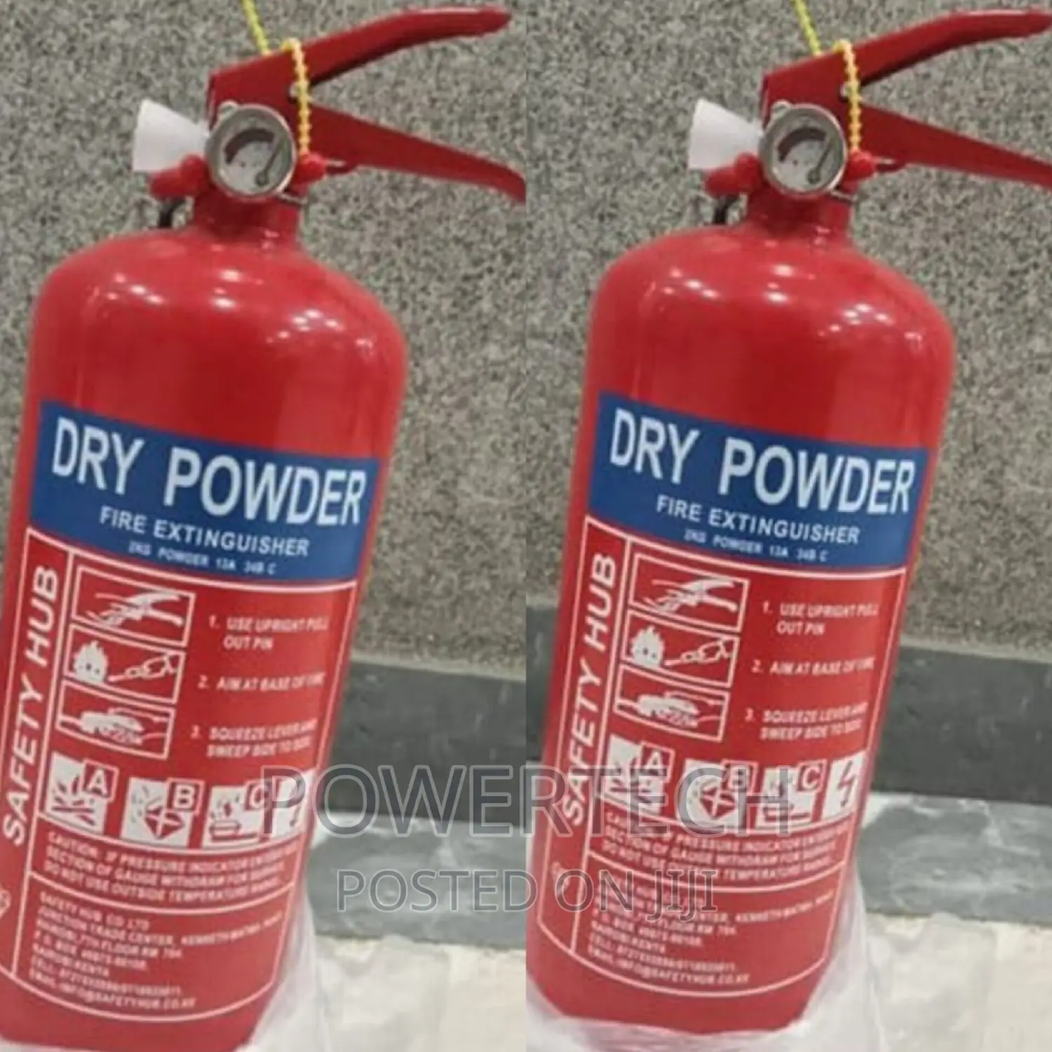 2kg Dry Powder Fire Extinguisher For With Pressure Gauge.
