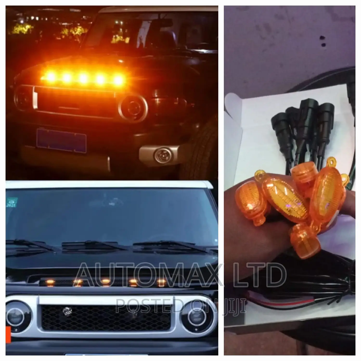 Jeep Front Grille LED Amber Lights Kit (6 Piece)