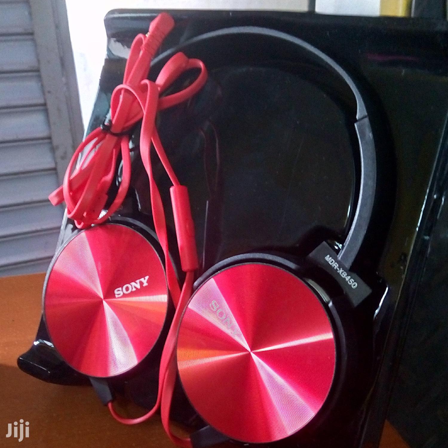 Quality Sony Red Headphones