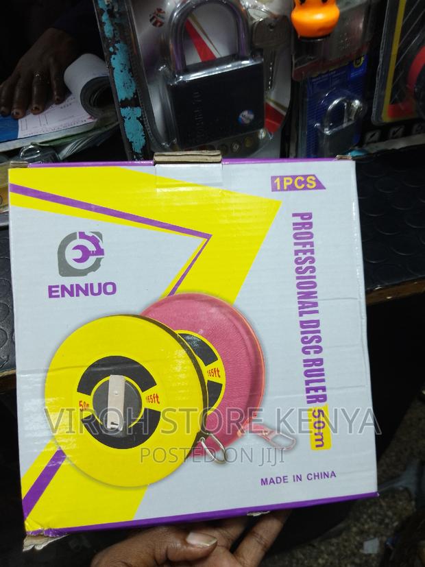 50 Metres 165ft Measuring Tape Disk Fiber Tape - main view