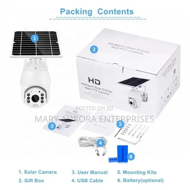 4ptz Solar CCTV Camera