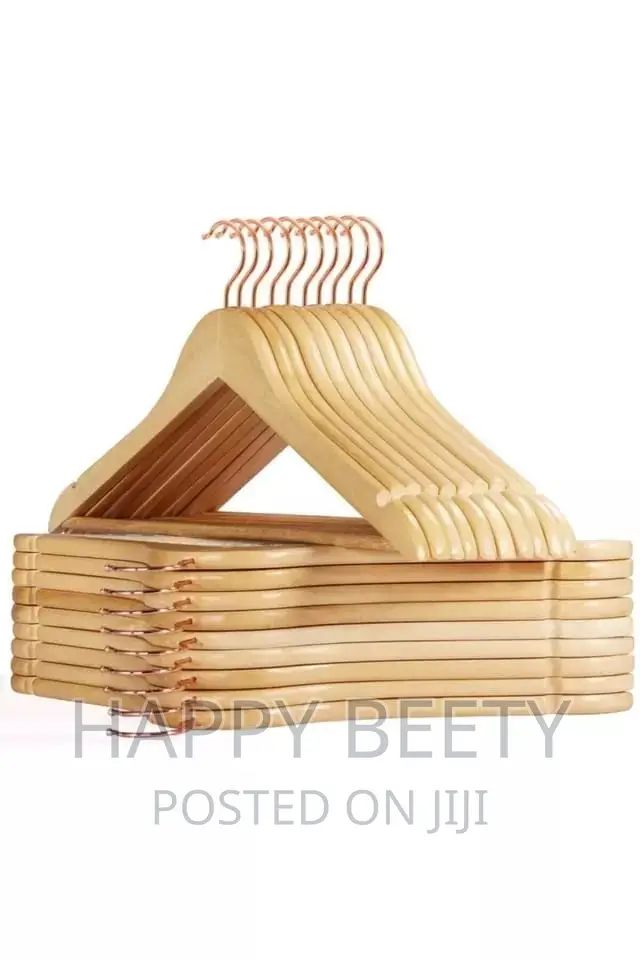 A Set of 10 Pcswooden Cloth Hangers