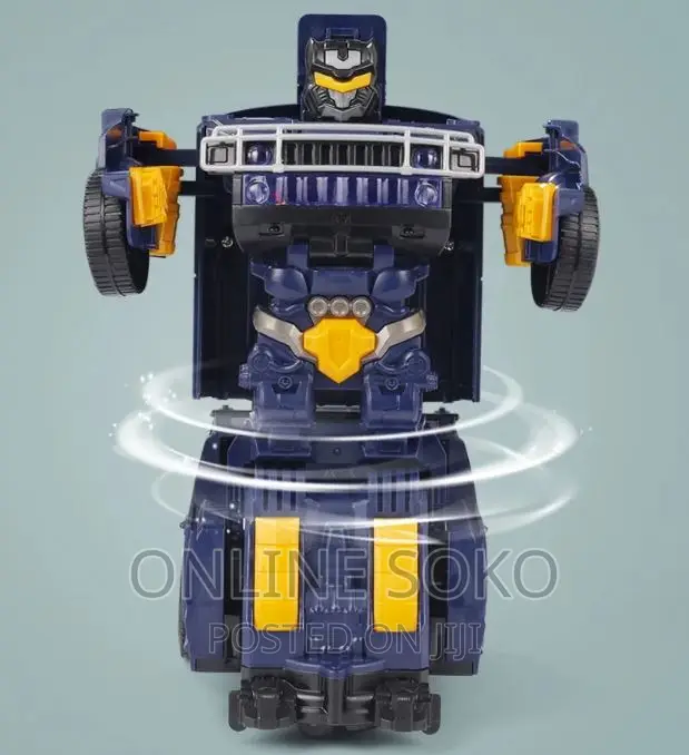 Kids Deformation Robot Super Police Toy Car
