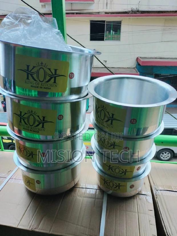 Set of 7kok Aluminum Sufuria - main view