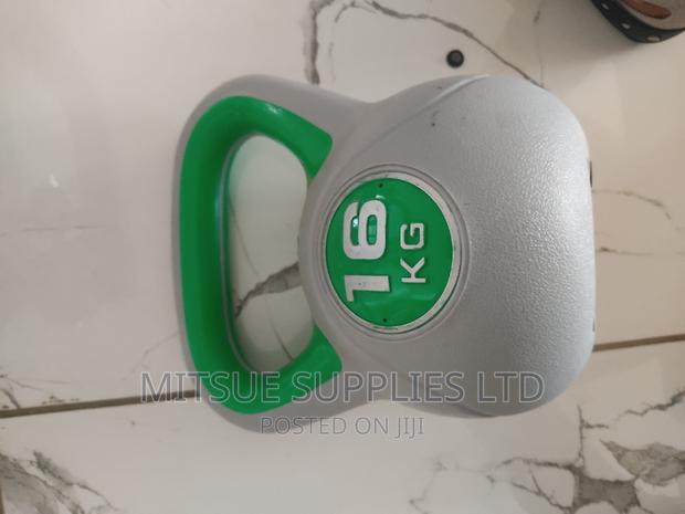 Exercise Kettle Bell 16kg- Grey Green - thumbnail 3