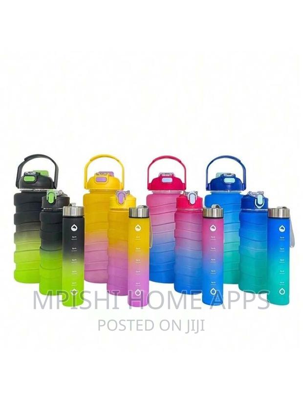 3 In 1 Coloured Water Bottle
