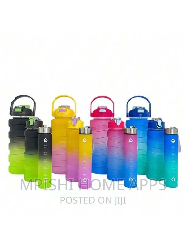 3 In 1 Coloured Water Bottle