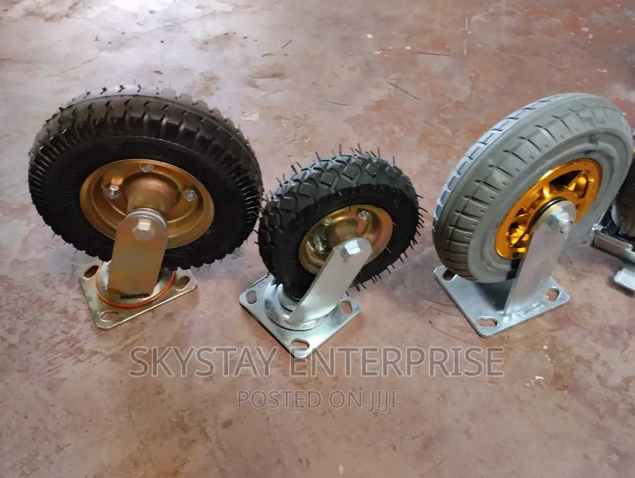 Castor Wheels Pneumatic 6 Inch