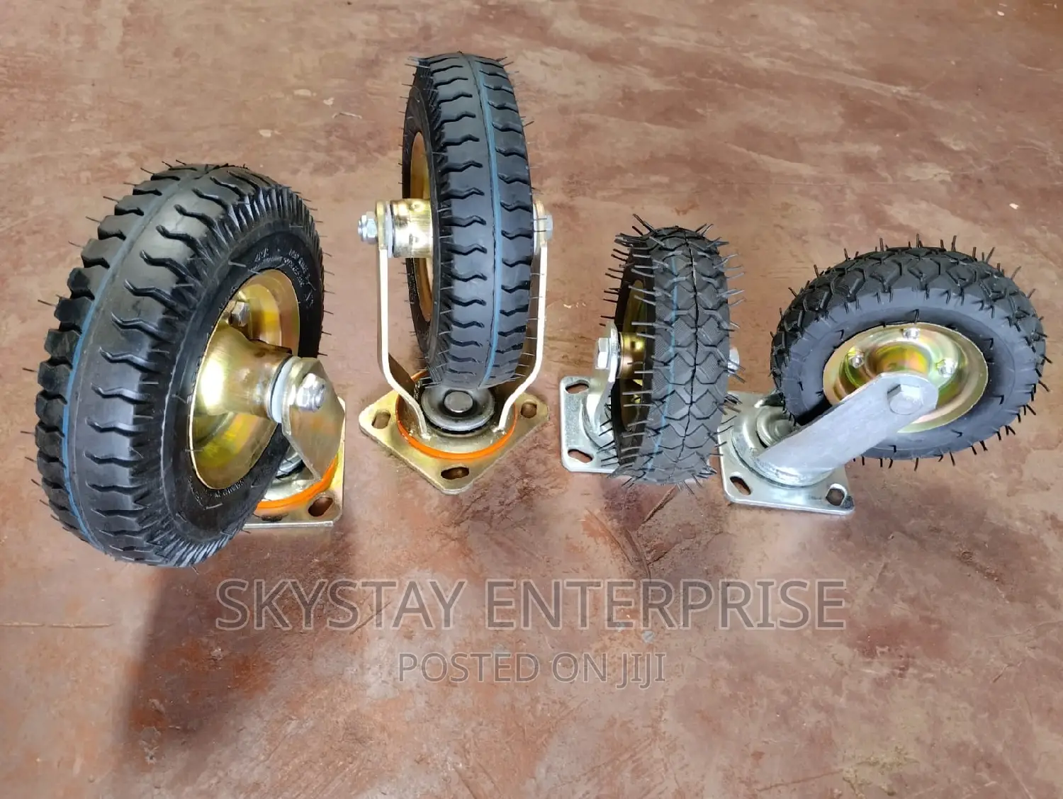 Castor Wheels Pneumatic 6 Inch