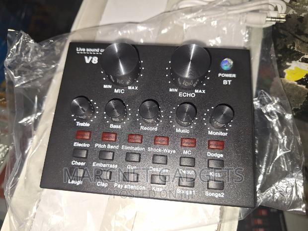 V8 Sound Card With 2 Microphone Slot With Bluetooth - main view