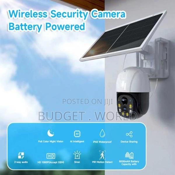 4g Intelligent Solar Energy Alert PTZ CCTV Camera