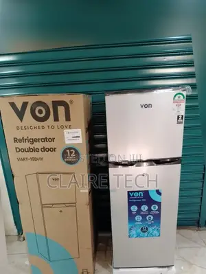 Silver Von 138 Litres Double Door Fridge