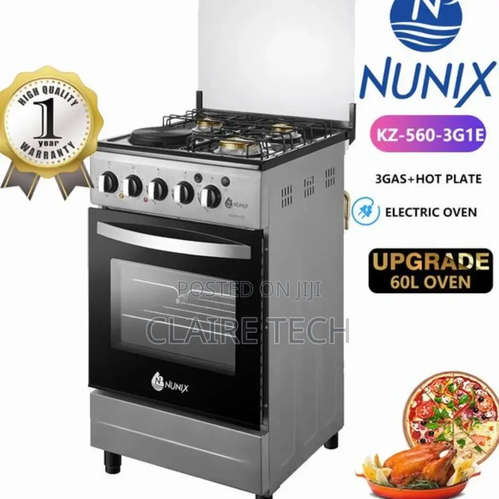 Nunix 3+1 Standing Cooker With Electric Oven 50*55