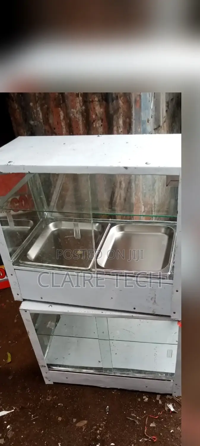 Alluminium Double Chips Warmer/Display Available