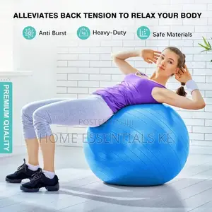 *75cm Diameter Exercise Yoga Balls- Free Pump and Air Lock