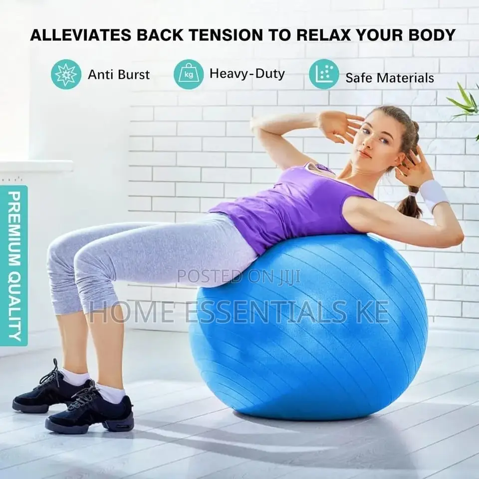 *75cm Diameter Exercise Yoga Balls- Free Pump and Air Lock