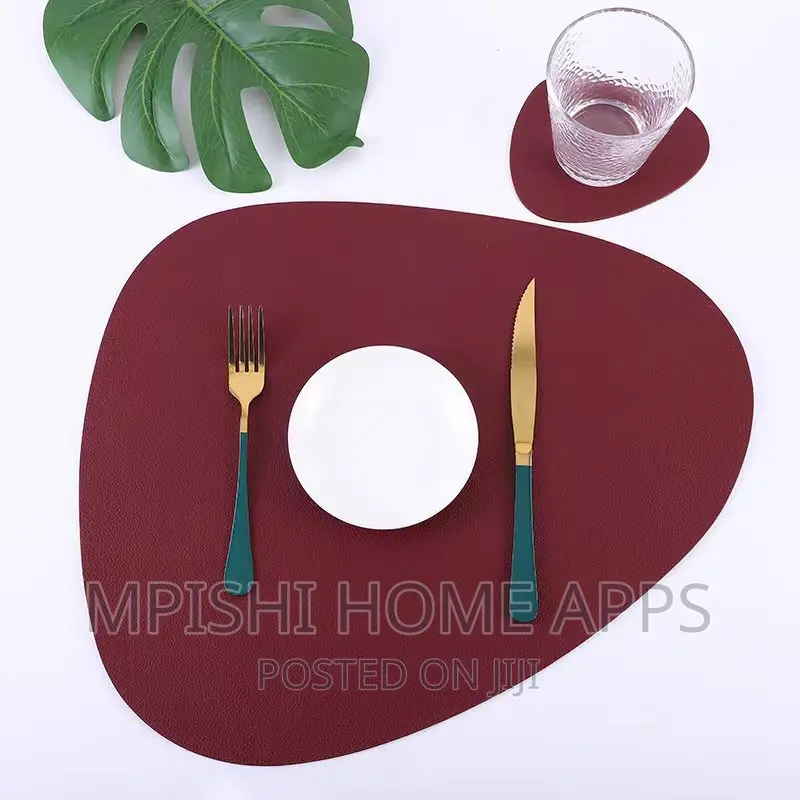 12pcs Leather Table Mats