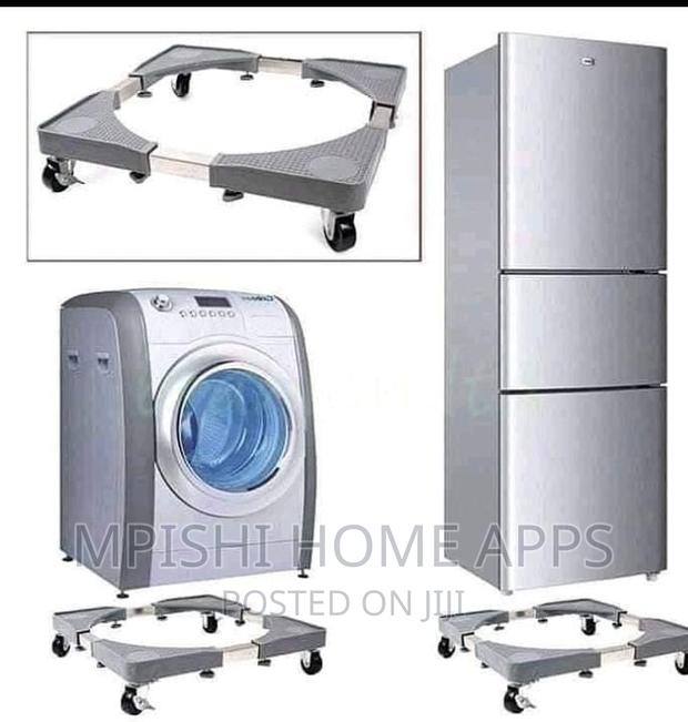Adjustable Fridge/ Washing Machine Trolley Stand 56x56cm - thumbnail 4