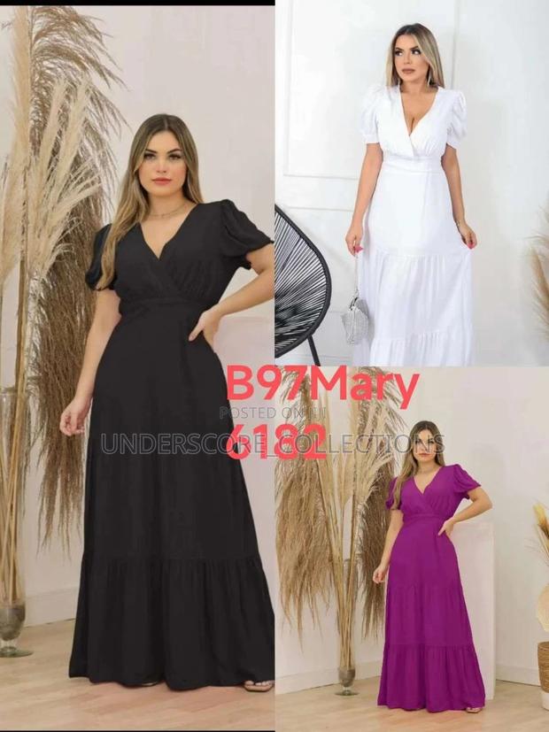 Classy Ladies Cotton Maxi Dresses - main view