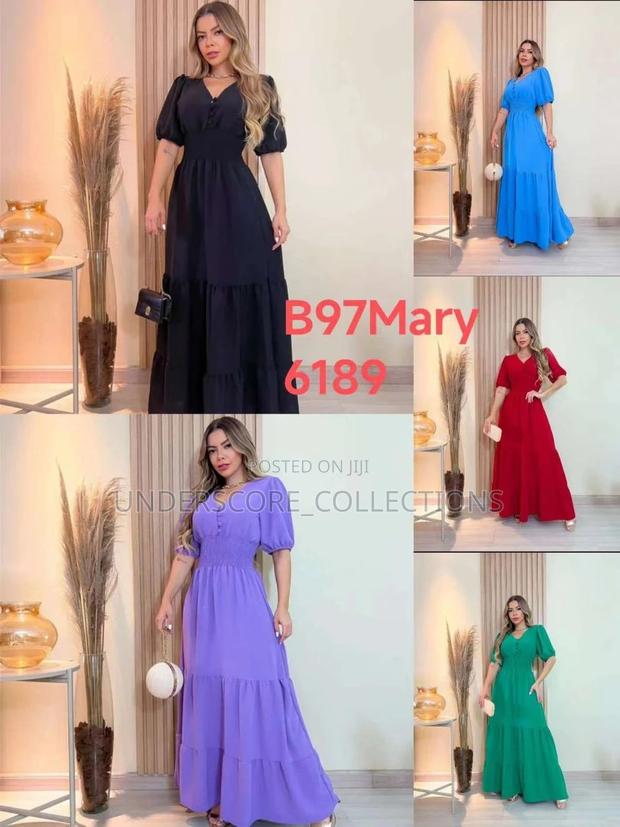 Classy Ladies Cotton Maxi Dresses - thumbnail 3