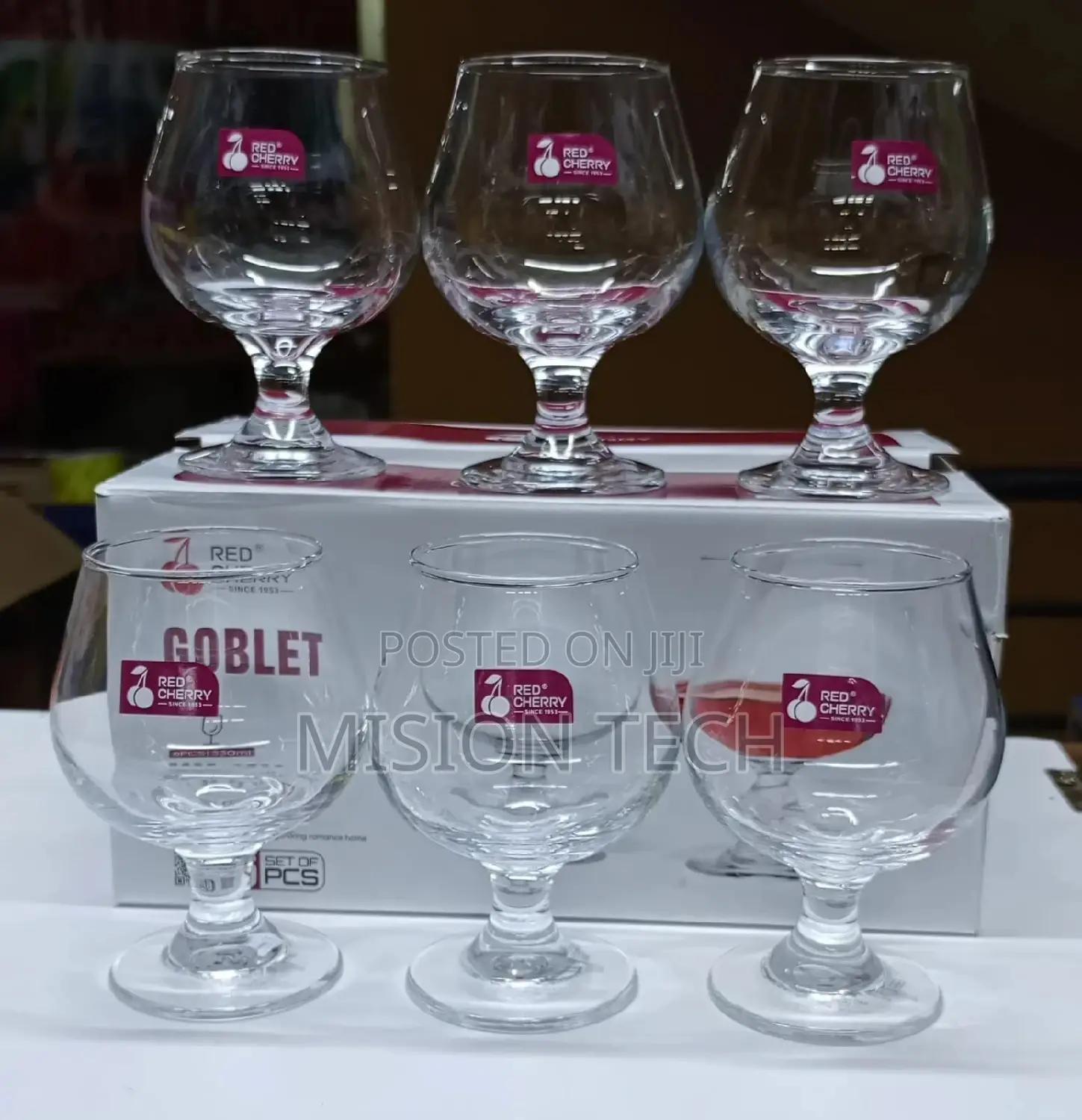 330ml Wine Glass and Cognac Glasses