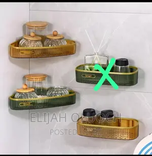 Elegant Acrylic Fancy Bathroom Shelf
