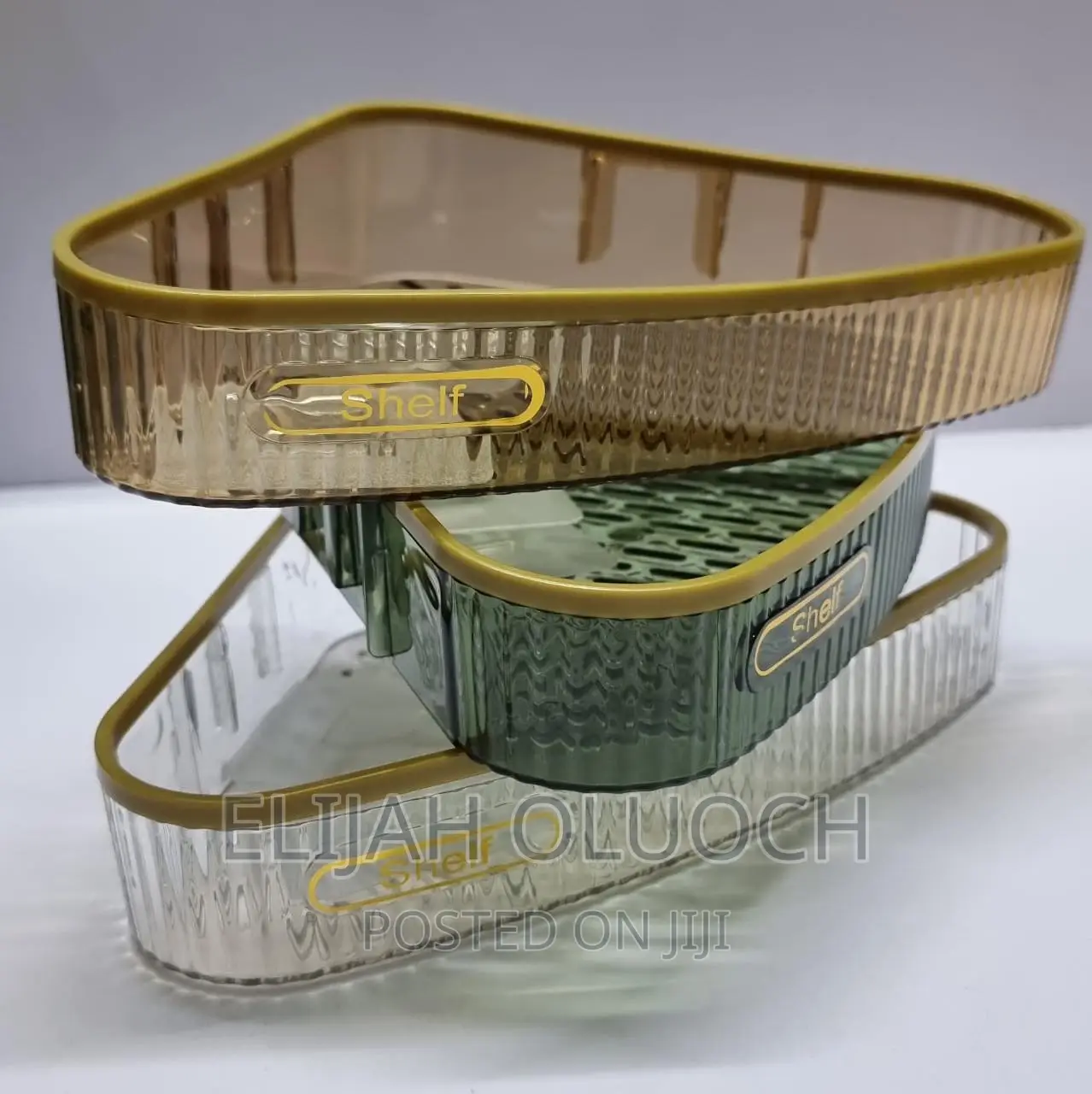 Elegant Acrylic Fancy Bathroom Shelf