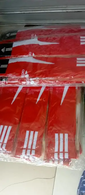 Red Imported Football Socks