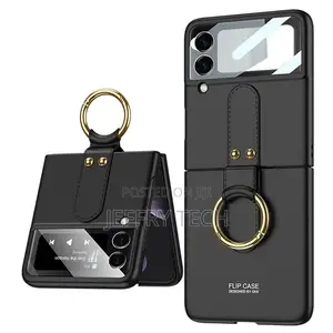 For Samsung Galaxy Z Flip 4 3 5G Luxury-Black Ring