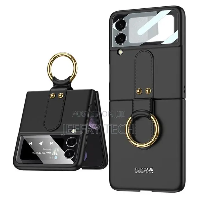 For Samsung Galaxy Z Flip 4 3 5G Luxury-Black Ring