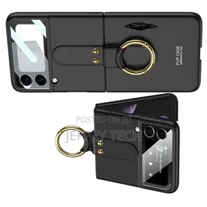 For Samsung Galaxy Z Flip 4 3 5G Luxury-Black Ring