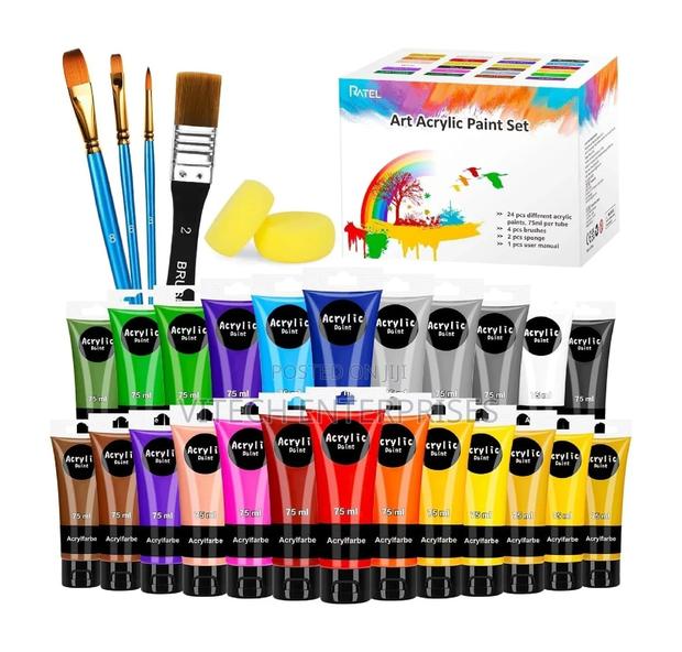 24pcs Acrylic Paint Brushes - main view