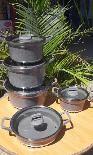Bosch 10 PCS Granite Coated, Non-Stick Cookware Set Pots