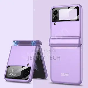 Case for Samsung Galaxy Z Flip 4 3 5g-E Clear Green Ring