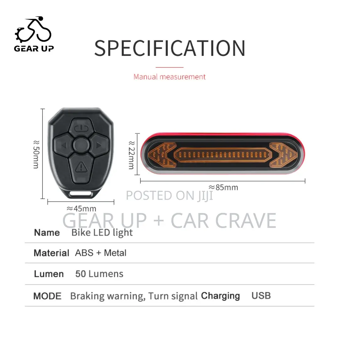 Bicycle Cycling Rear Indicator Turn Signal Light
