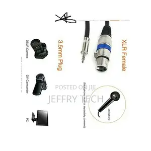 XLR to 3.5mm Microphone Cable for Camcorders, Mixers- 6feet