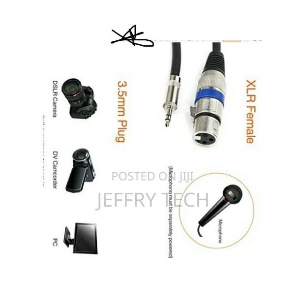 XLR to 3.5mm Microphone Cable for Camcorders, Mixers- 6feet - thumbnail 3