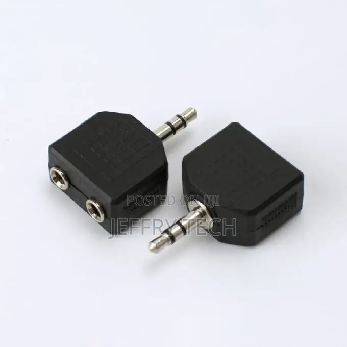 3.5mm Audio Splitter Block-Shaped Stable Transmission PVC