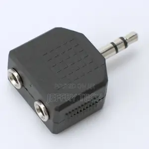 3.5mm Audio Splitter Block-Shaped Stable Transmission PVC