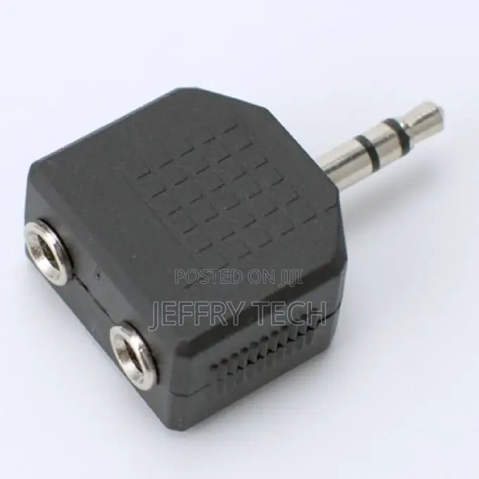 3.5mm Audio Splitter Block-Shaped Stable Transmission PVC