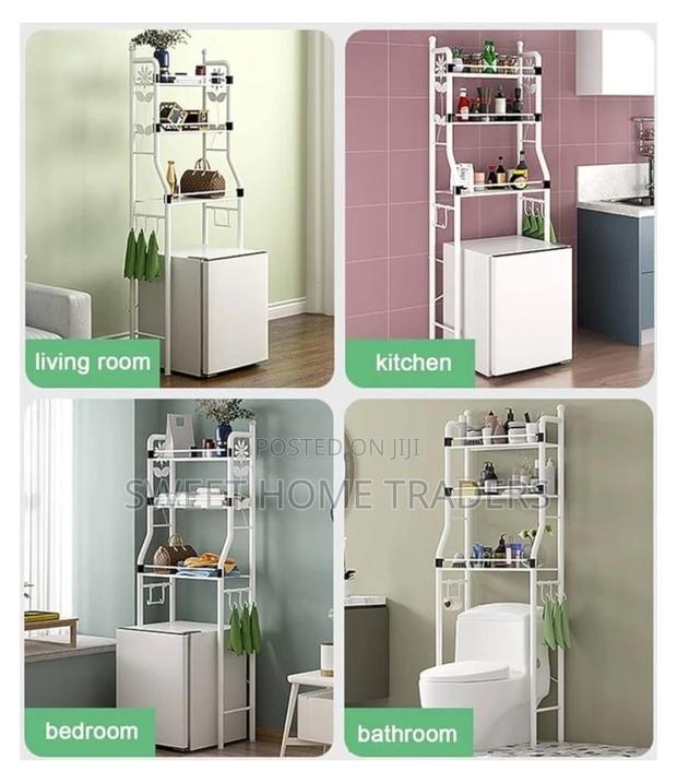 3 Tier Over the Washing Machine Storage Rack - main view