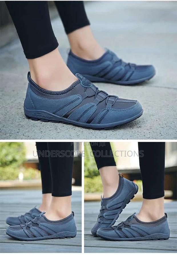 Executive Ladies Black and White Loafers Shoes - main view